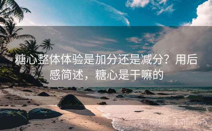 糖心整体体验是加分还是减分？用后感简述，糖心是干嘛的