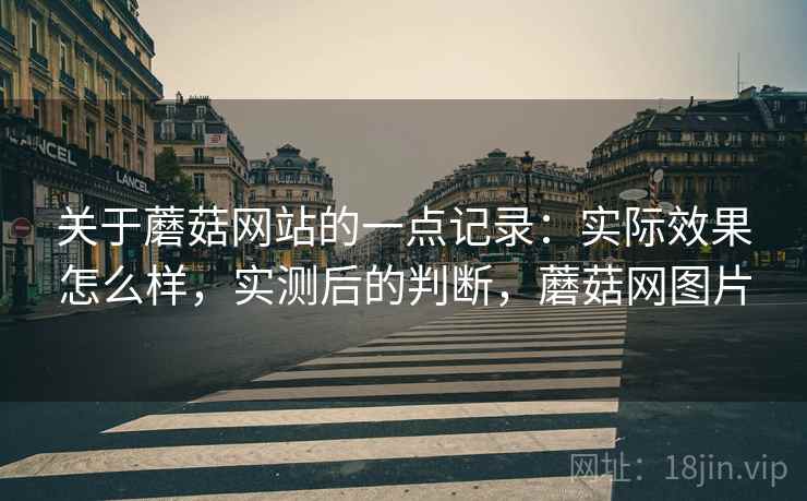 关于蘑菇网站的一点记录:实际效果怎么样,实测后的判断,蘑菇网图片 关于蘑菇网站的一点记录:实际效果怎么样,实测后的判断,蘑菇网图片